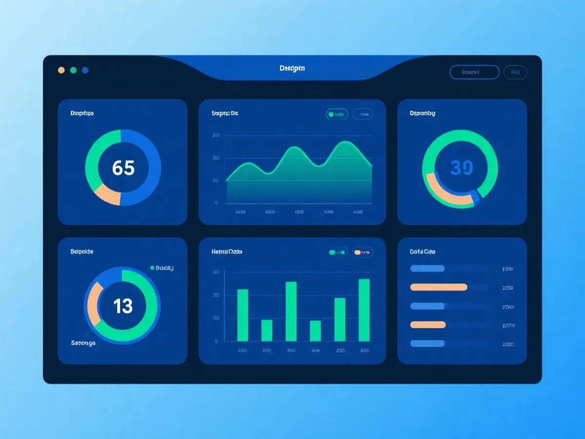 数据看板与走势图示意图
